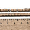 2-Hole Electroplated Synthetic Non-magnetic Hematite Beads Strands G-L613-A01-01F-4