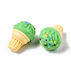 Spray Painted Resin Cabochons CRES-Q215-022E-3