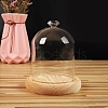 Diamond Shaped Top Clear Glass Dome Cover BOTT-PW0003-001A-A04-1
