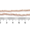 Electroplate Beads Strands X-EGLA-H104-01B-4