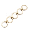 Handmade Spray Painted CCB Plastic Link Chains AJEW-JB00830-03-1