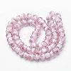 Handmade Silver Foil Glass Lampwork Beads Strands LAMP-R141-12mm-14-3
