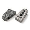 Textured Brass Beads KK-H455-05B-2