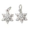 Brass Micro Pave Cubic Zirconia Pendants with Jumping Ring LS-KK-A254-24P-1