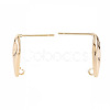 Brass Earring Findings KK-S356-441-NF-3
