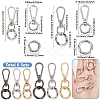 DIY Keychain Clasp Findings Kits DIY-SP0003-46-2