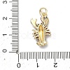 Brass Micro Pave Cubic Zirconia Pendants KK-H255-01B-G04-3