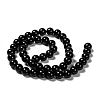 Natural Eyeless Obsidian Beads Strands X-G-K123-06-8mm-2