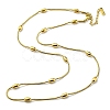 304 Stainless Steel Satellite Chains Double Layer Wrap Bracelet BJEW-K235-02G-1