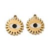 Ion Plating(IP) 316L Surgical Stainless Steel Pendants STAS-D035-05E-G-1