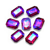 Pointed Back Glass Rhinestone Cabochons RGLA-T019-13x18mm-03-1