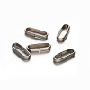 Oval 201 Stainless Steel Slide Charms STAS-D111-02-1