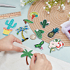 Tree Cactus Flower Embroidery Cloth Iron on/Sew on Patches PATC-MA0001-26-3