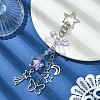 Butterfly Star Acrylic & Alloy Pendant Decoration KEYC-YW00145-05-1