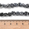 Natural Snowflake Obsidian Beads Strands GG-CBA9392-13-3