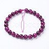 Natural Rose Tiger Eye Beads Strands G-G099-8mm-12-2