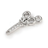 Brass Micro Pave Clear Cubic Zirconia Pendants KK-L238-19P-2