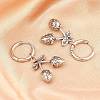 316 Surgical Stainless Strawberry Hoop Earrings EJEW-C160-11B-5