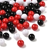 100pcs 3 Colors Opaque Acrylic Beads MACR-YW0004-01C-05-1