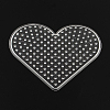 Heart ABC Plastic Pegboards Used for 5x5mm DIY Fuse Bead DIY-YW0008-19-1