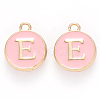 Golden Plated Alloy Enamel Charms ENAM-S118-07E-1