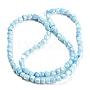 Electroplate Glass Beads Strand GLAA-G088-03-01C-3