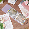 Square PVC Loose Leaf Binder Postcard Phote Album with 50 Pockets Transparent Sleeve Protectors Sets DIY-CP0008-01-5