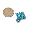 Glass Seed Beads Pendants PALLOY-MZ00223-2