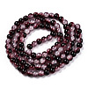 Crackle Baking Paint Imitation Jade Glass Beads Strands DGLA-T003-10mm-14-3