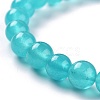 Dyed Natural Jade Beads Stretch Bracelets BJEW-G633-B-04-2