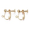 Brass Clip-on Earring Findings X-KK-Q764-029-2