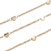 304 Stainless Steel Heart Link Cable Chains STAS-P254-17G-1