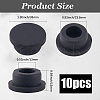 10Pcs Silicone Hole Plugs AJEW-GF0011-66G-2