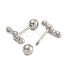 304 Stainless Steel Cartilage Earrings EJEW-B066-01E-P-2