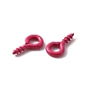 Stoving Varnish 100Pcs Iron Screw Eye Pin Peg Bails FIND-WH0036-29E-2