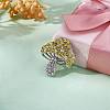 Cubic Zirconia Mushroom Brooch JBR102B-6