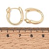 Brass Pave Clear Cubic Zirconia Hoop Earrings KK-CBACA55-02G-4
