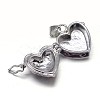 Enamel Heart Rack Plating Brass Prayer Box Pendants KK-L101-02B-2