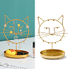 Iron Jewelry Display Stand with Tray ODIS-K003-06D-G-1