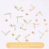 Brass Stud Earring Findings KK-FH0003-77-5