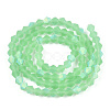 Imitate Austrian Crystal Bicone Frosted Glass Beads Strands EGLA-A039-T6mm-MB24-2