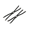 Half Finished Twisted Milan Rope Slider Bracelets FIND-G032-01B-06-1