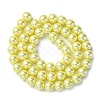 Eco-Friendly  Dyed Glass Pearl Round Bead Strands HY-A002-8mm-M-3