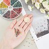 2400Pcs 24 Style Frosted Electroplate Glass Beads Strands EGLA-PH0001-22-5