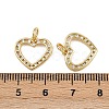 Brass Micro Pave Cubic Zirconia Pendants ZIRC-I367-05G-01-3