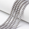 Opaque Solid Color Glass Beads Strands EGLA-A034-P1mm-D10-1
