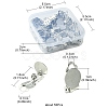 50Pcs Iron Clip-on Earring Settings IFIN-YW0003-03-3