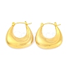 Teardrop Ion Plating(IP) 304 Stainless Steel Hoop Earring EJEW-H013-09G-1