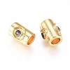 Brass Enamel Beads KK-L189-13B-2