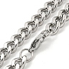 Non-Tarnish 201 Stainless Steel Cuban Link Chain Necklaces for Women and Men NJEW-F322-13P-01-1